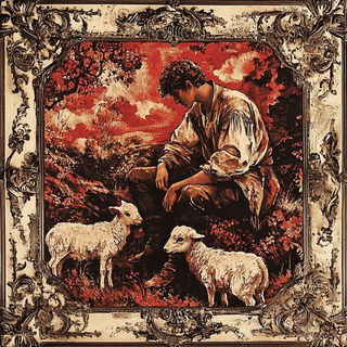 Grimfigure Weave style, Midjourney V6.1: classical 18th-century oil painting