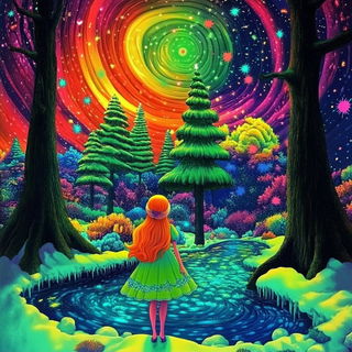 Antlerpastel style, Midjourney V6.1: retro fairy-tale illustration
