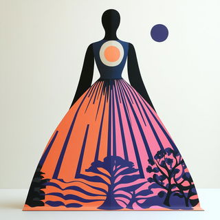 Portalstop Motion style, Midjourney V6.1: haute-couture fashion outfit