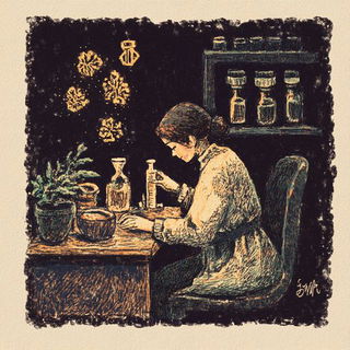 Gloamfiligree style, Midjourney V6.1: editorial illustration for popular scientific magazine cover