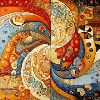Forgeflorica style, Midjourney V6.1: creative pattern composition