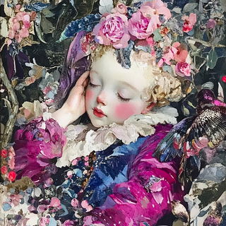 Cindertrace style, Midjourney V6.1: classical 18th-century oil painting