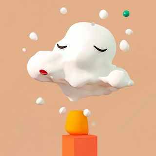Carminevoid style, Midjourney V6.1: abstract 3D render
