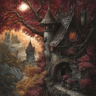 Oxide Wave Foundry style, Midjourney V6.1: retro fairy-tale illustration