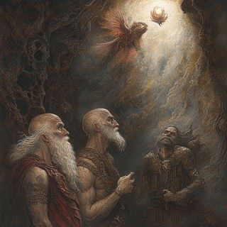 Oxide Wave Foundry style, Midjourney V6.1: classical 18th-century oil painting