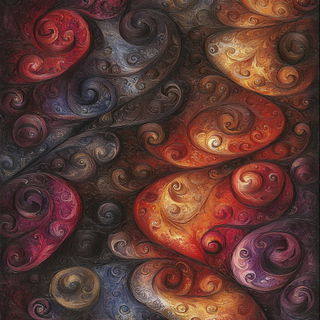 Oxide Wave Foundry style, Midjourney V6.1: creative pattern composition