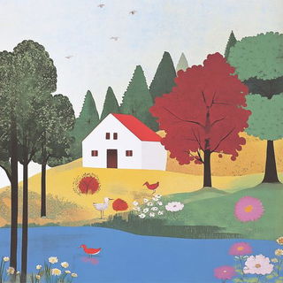 Indigomycete style, Midjourney V6.1: traditional folk art