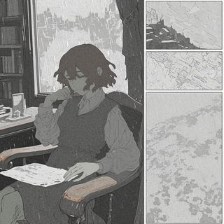 Canyonhydra style, Midjourney V6.1: black-and-white manga comic strip