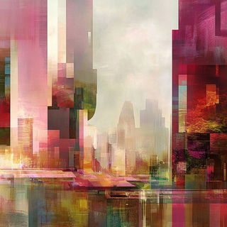 Hollander Figure Studies style, Midjourney V6.1: megacity with futuristic bioarchitecture