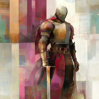Hollander Figure Studies style, Midjourney V6.1: concept art character design of retropunk steam knight