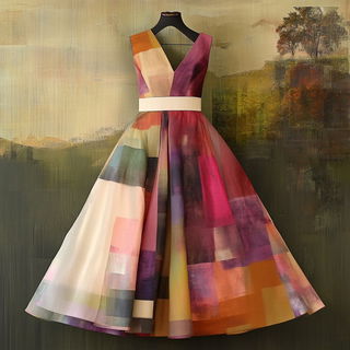Hollander Figure Studies style, Midjourney V6.1: haute-couture fashion outfit