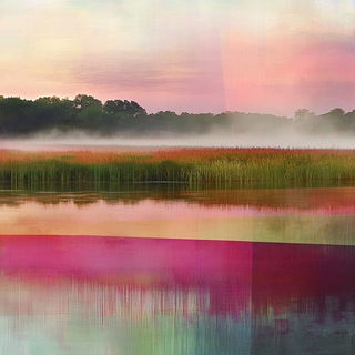 Hollander Figure Studies style, Midjourney V6.1: realistic landscape photograph of quiet dawn