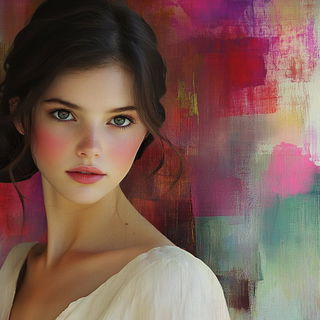 Hollander Figure Studies style, Midjourney V6.1: photographic portrait of female protagonist