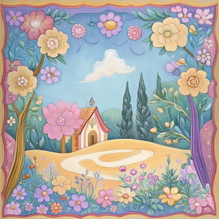 Chromaloop style, Midjourney V6.1: traditional folk art