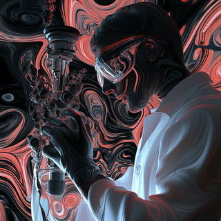 Riso Coastline Motion style, Midjourney V6.1: editorial illustration for popular scientific magazine cover