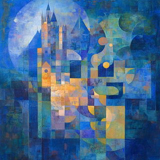 Bluebell Thunderhead style, Midjourney V6.1: retro fairy-tale illustration