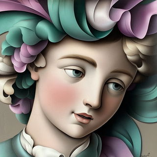 Scenoparallax style, Midjourney V6.1: classical 18th-century oil painting