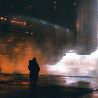 Cloudcap Rookery style, Midjourney V6.1: cinematic shot from sci-fi movie