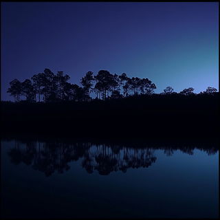Chromabrocadia style, Midjourney V6.1: realistic landscape photograph of quiet dawn