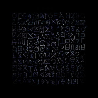 Chromabrocadia style, Midjourney V6.1: typographic composition with large letters