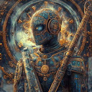 Cloudsplice style, Midjourney V6.1: concept art character design of retropunk steam knight