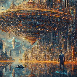 Cloudsplice style, Midjourney V6.1: cinematic shot from sci-fi movie