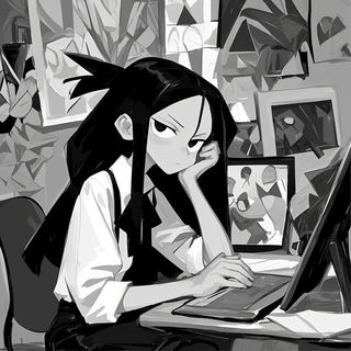 Spring Dragonwood style, Midjourney V6.1: black-and-white manga comic strip