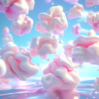 Nuckelavee Glassworks style, Midjourney V6.1: abstract 3D render
