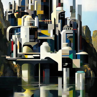 Neurothread style, Midjourney V6.1: megacity with futuristic bioarchitecture