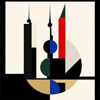 Neurothread style, Midjourney V6.1: bold minimalist logo design for Istanbul city municipal services