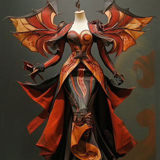 Aster Meridian Surveyors style, Midjourney V6.1: haute-couture fashion outfit