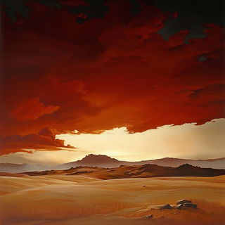 Aster Meridian Surveyors style, Midjourney V6.1: realistic landscape photograph of quiet dawn