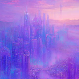 Bazaarocut style, Midjourney V6.1: megacity with futuristic bioarchitecture