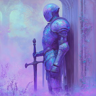 Bazaarocut style, Midjourney V6.1: concept art character design of retropunk steam knight