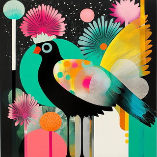Xerox Chromaclash style, Midjourney V6.1: traditional folk art