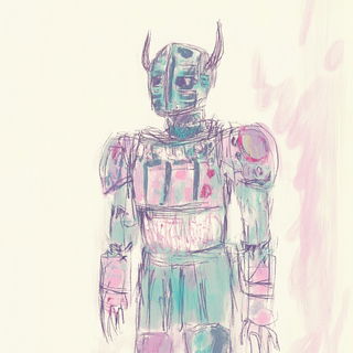 Balloonlit Lithofable style, Midjourney V6.1: concept art character design of retropunk steam knight