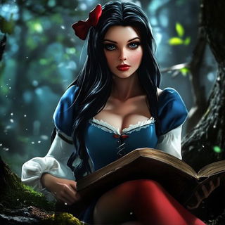 Inksideral style, Midjourney V6.1: retro fairy-tale illustration
