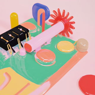 Cloudwyrd style, Midjourney V6.1: abstract 3D render
