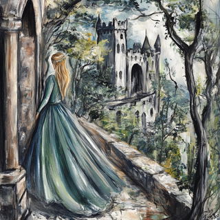 Red Disc Scratchwood style, Midjourney V6.1: retro fairy-tale illustration