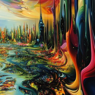 Pink Passageism style, Midjourney V6.1: megacity with futuristic bioarchitecture