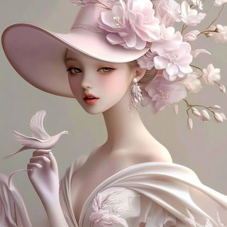 Glaciera style, Midjourney V6.1: haute-couture fashion outfit