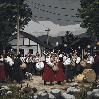 Verdant Cutawayism style, Midjourney V6.1: traditional folk art