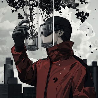 Verdant Cutawayism style, Midjourney V6.1: editorial illustration for popular scientific magazine cover