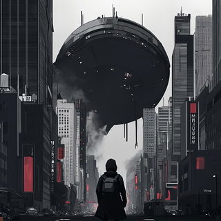 Verdant Cutawayism style, Midjourney V6.1: cinematic shot from sci-fi movie