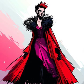 Faultlight style, Midjourney V6.1: haute-couture fashion outfit