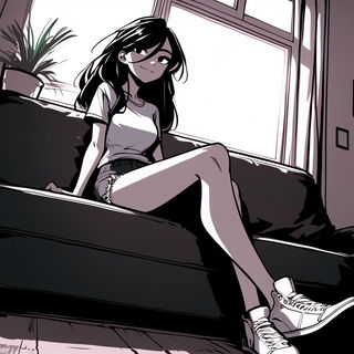 Faultlight style, Midjourney V6.1: black-and-white manga comic strip