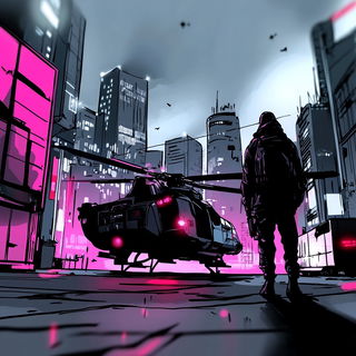 Faultlight style, Midjourney V6.1: cinematic shot from sci-fi movie