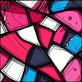 Faultlight style, Midjourney V6.1: creative pattern composition