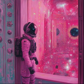Shardface style, Midjourney V6.1: cinematic shot from sci-fi movie