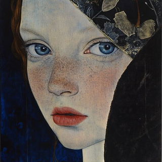 Theseus Current style, Midjourney V6.1: photographic portrait of female protagonist